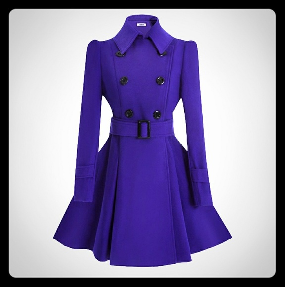 Jackets & Blazers - Belted Peplum Trench Coat